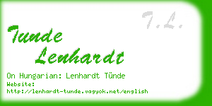 tunde lenhardt business card